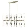 Perret 20-Light Aged Brass Island Pendant by Trend Lighting -Halo Shop aged brass trend lighting chandeliers tp20017ab 64 1000