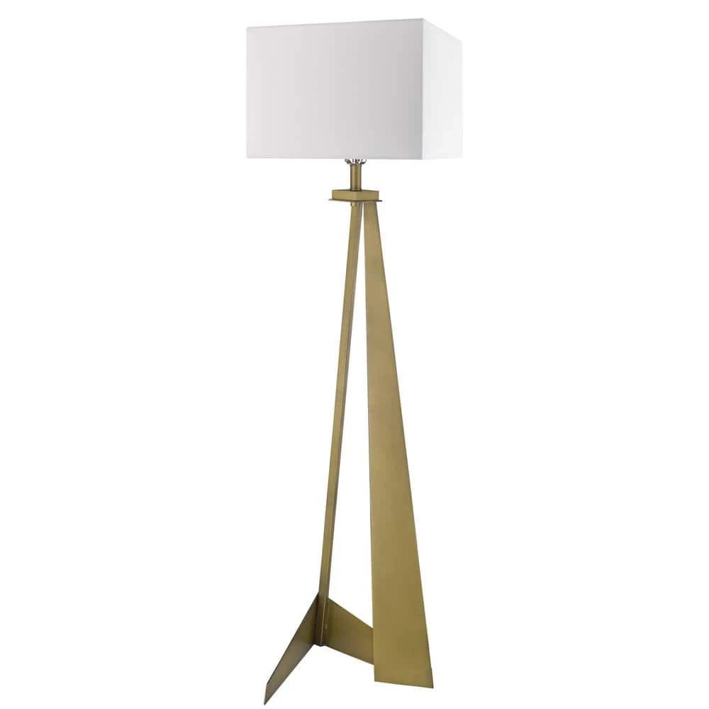 Stratos 59.75 in. 1-Light Aged Brass Floor Lamp by Trend Lighting 3 Stratos 59.75 in. 1-Light Aged Brass Floor Lamp by Trend Lighting