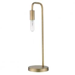 Perret 26.25 in. 1-Light Aged Brass Table Lamp by Trend Lighting -Halo Shop aged brass trend lighting lamp bases tt80026ab 4f 1000