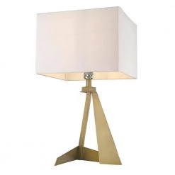 Stratos 25.25 in. 1-Light Aged Brass Table Lamp by Trend Lighting -Halo Shop aged brass trend lighting table lamps tt80010ab c3 1000