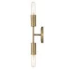 Perret 2-Light Aged Brass Sconce by Trend Lighting