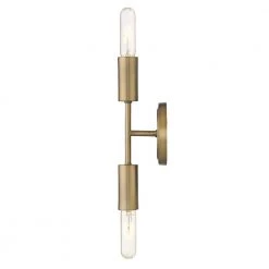 Perret 2-Light Aged Brass Sconce by Trend Lighting