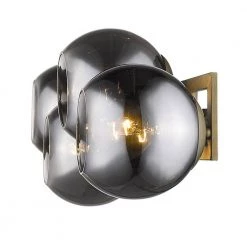 Lunette 4-Light Aged Brass Sconce by Trend Lighting -Halo Shop aged brass trend lighting wall sconces tw40038ab 4f 1000