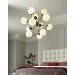 Solea 12-Light Antique Brass Chandelier by Trend Lighting -Halo Shop antique brass trend lighting chandeliers tp20006atb 31 1000