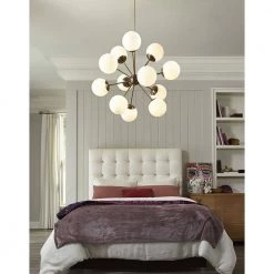 Solea 12-Light Antique Brass Chandelier by Trend Lighting -Halo Shop antique brass trend lighting chandeliers tp20006atb 44 1000