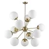 Solea 12-Light Antique Brass Chandelier by Trend Lighting
