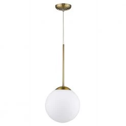 Solea 1-Light Antique Brass Pendant by Trend Lighting