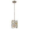 Vitozzi 1-Light Antique Silver Leaf Pendant by Trend Lighting