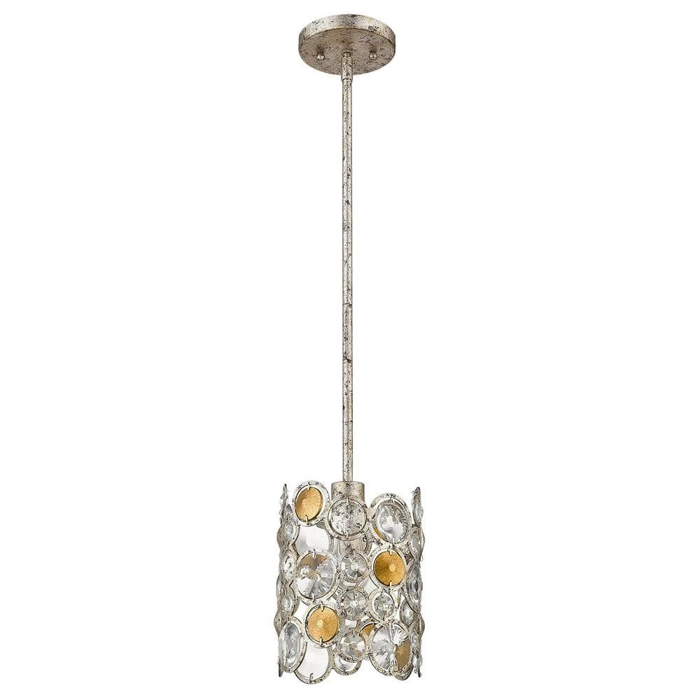 Vitozzi 1-Light Antique Silver Leaf Pendant by Trend Lighting 2 Vitozzi 1-Light Antique Silver Leaf Pendant by Trend Lighting