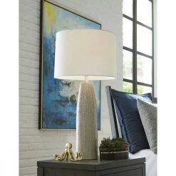 Trend Home 32.75 in. Beige Ceramic Table Lamp by Trend Lighting -Halo Shop beige trend lighting table lamps tt80157 31 1000
