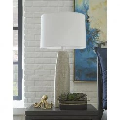 Trend Home 32.75 in. Beige Ceramic Table Lamp by Trend Lighting -Halo Shop beige trend lighting table lamps tt80157 76 1000