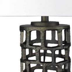 Vallin 25.5 in. 1-Light Black Gold Table Lamp by Trend Lighting -Halo Shop black gold trend lighting table lamps tt80006bg 1f 1000