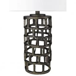 Vallin 25.5 in. 1-Light Black Gold Table Lamp by Trend Lighting -Halo Shop black gold trend lighting table lamps tt80006bg 4f 1000