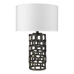 Vallin 25.5 in. 1-Light Black Gold Table Lamp by Trend Lighting
