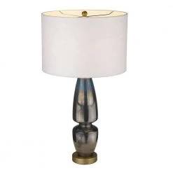 Trend Home 28 in. Blue Glass Table Lamp by Trend Lighting