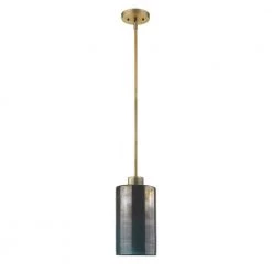 Monet 1-Light Brass Pendant by Trend Lighting