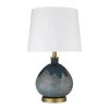Trend Home 22.25 in. Teal Glass Table Lamp by Trend Lighting 1 Trend Home 22.25 in. Teal Glass Table Lamp by Trend Lighting -Halo Shop brass trend lighting table lamps tt80161 64 1000