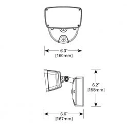 FSL Single Head Bronze Outdoor Integrated Dusk to Dawn LED Flood Light with Selectable Color Temperature by Halo -Halo Shop bronze halo flood lights fsl303tib 40 1000