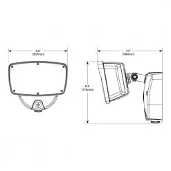 FSL Single Head Bronze Outdoor Integrated LED Dusk to Dawn Flood Light with Selectable Color Temperature by Halo -Halo Shop bronze halo flood lights fsl503tib 40 1000