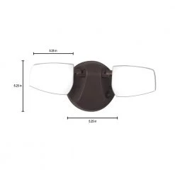 Bronze Outdoor Integrated LED Flood Light with Selectable Color Temperature by Halo -Halo Shop bronze halo flood lights ft28vcb a0 1000