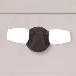 Bronze Outdoor Integrated LED Flood Light with Selectable Color Temperature by Halo -Halo Shop bronze halo flood lights ft28vcb c3 1000