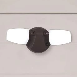 Bronze Outdoor Integrated LED Dusk to Dawn Flood Light with Selectable Color Temperature by Halo 15 Bronze Outdoor Integrated LED Dusk to Dawn Flood Light with Selectable Color Temperature by Halo -Halo Shop bronze halo flood lights ft28vcib c3 1000