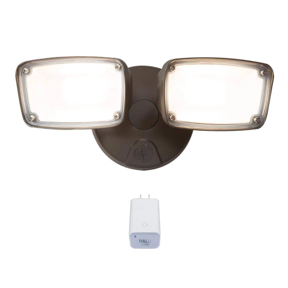 22.8-Watt Integrated LED Bronze Flood Light Tunable CCT (3000K-5000K) and Bluetooth Enabled Internet Bridge by Halo 3 22.8-Watt Integrated LED Bronze Flood Light Tunable CCT (3000K-5000K) and Bluetooth Enabled Internet Bridge by Halo