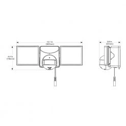 5.8-Watt 180-Degree Bronze Solar Motion Activated Twin Head Outdoor Integrated LED Flood Light by Halo 14 5.8-Watt 180-Degree Bronze Solar Motion Activated Twin Head Outdoor Integrated LED Flood Light by Halo -Halo Shop bronze halo flood lights msled600 1d 1000