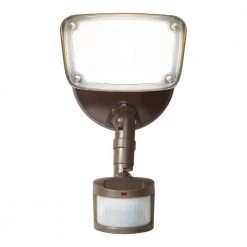 180° Bronze Motion Activated Outdoor Integrated LED Flood Light with Selectable CCT (3000K-5000K), 1500 Lumens by Halo