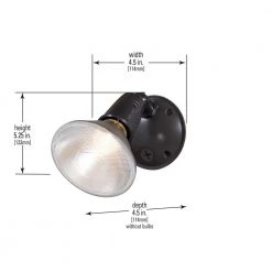 150-Watt Bronze Outdoor Single-Head Security Flood Light by Halo -Halo Shop bronze halo flood lights mt125 40 1000