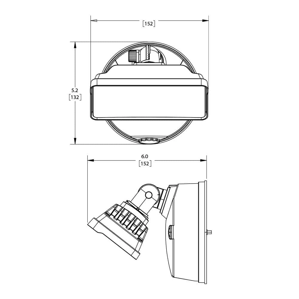 TGS 3000 Lumen Selectable Bronze Outdoor Integrated LED Flood Light w/Square Single Head, Dusk to Dawn, 4000K by Halo 4 TGS 3000 Lumen Selectable Bronze Outdoor Integrated LED Flood Light w/Square Single Head, Dusk to Dawn, 4000K by Halo - Image 2
