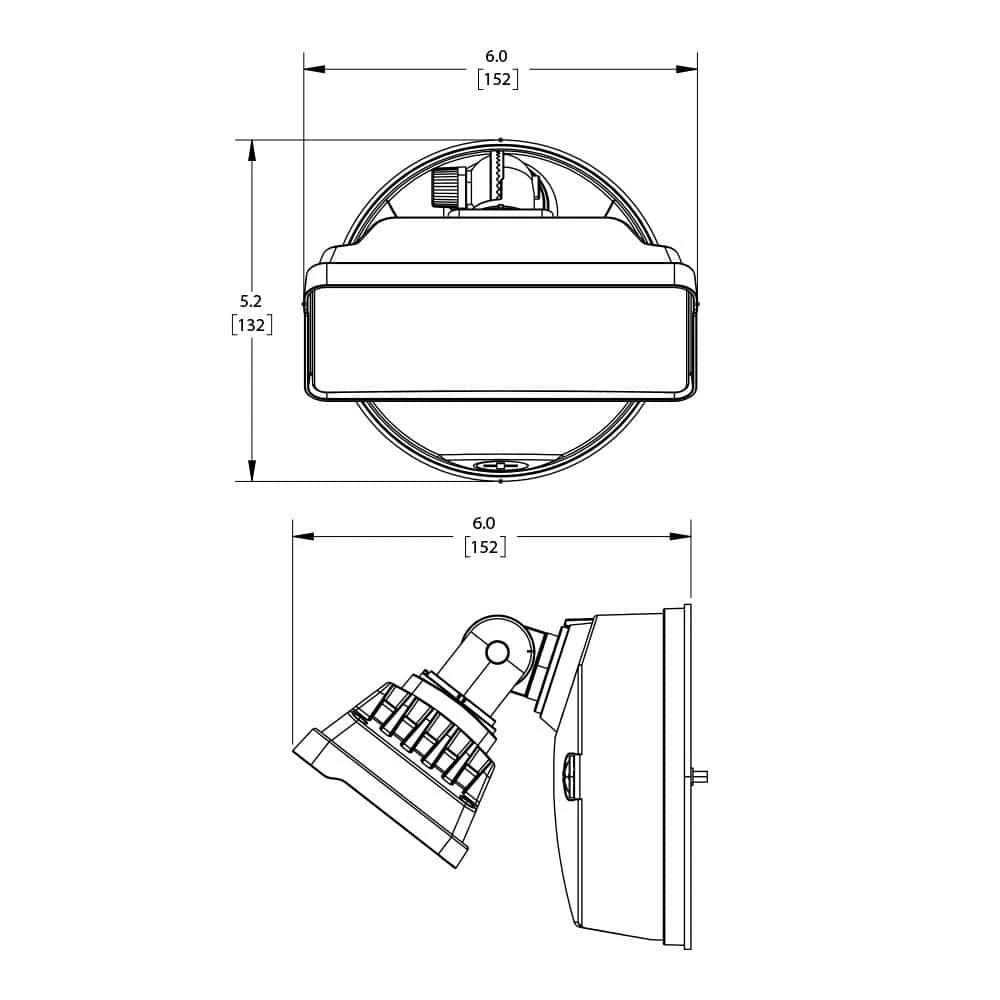 TGS 3000 Lumen Selectable Bronze Outdoor Integrated LED Flood Light w/Square Single Head, 4000K by Halo 4 TGS 3000 Lumen Selectable Bronze Outdoor Integrated LED Flood Light w/Square Single Head, 4000K by Halo - Image 2