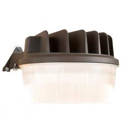 AL Bronze Outdoor Integrated LED Security Area Light with Replaceable Photo Control by Halo