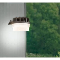 AL Bronze Outdoor Integrated LED Security Area Light with Replaceable Photo Control by Halo -Halo Shop bronze halo parking lot lights al2550lpcbz c3 1000