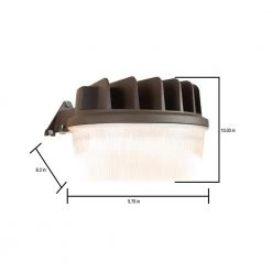30-Watt Bronze Outdoor Integrated LED Dusk to Dawn Security Area Light with Integral Photocontrol Sensor by Halo 15 30-Watt Bronze Outdoor Integrated LED Dusk to Dawn Security Area Light with Integral Photocontrol Sensor by Halo -Halo Shop bronze halo parking lot lights al3250lpcibz 1d 1000