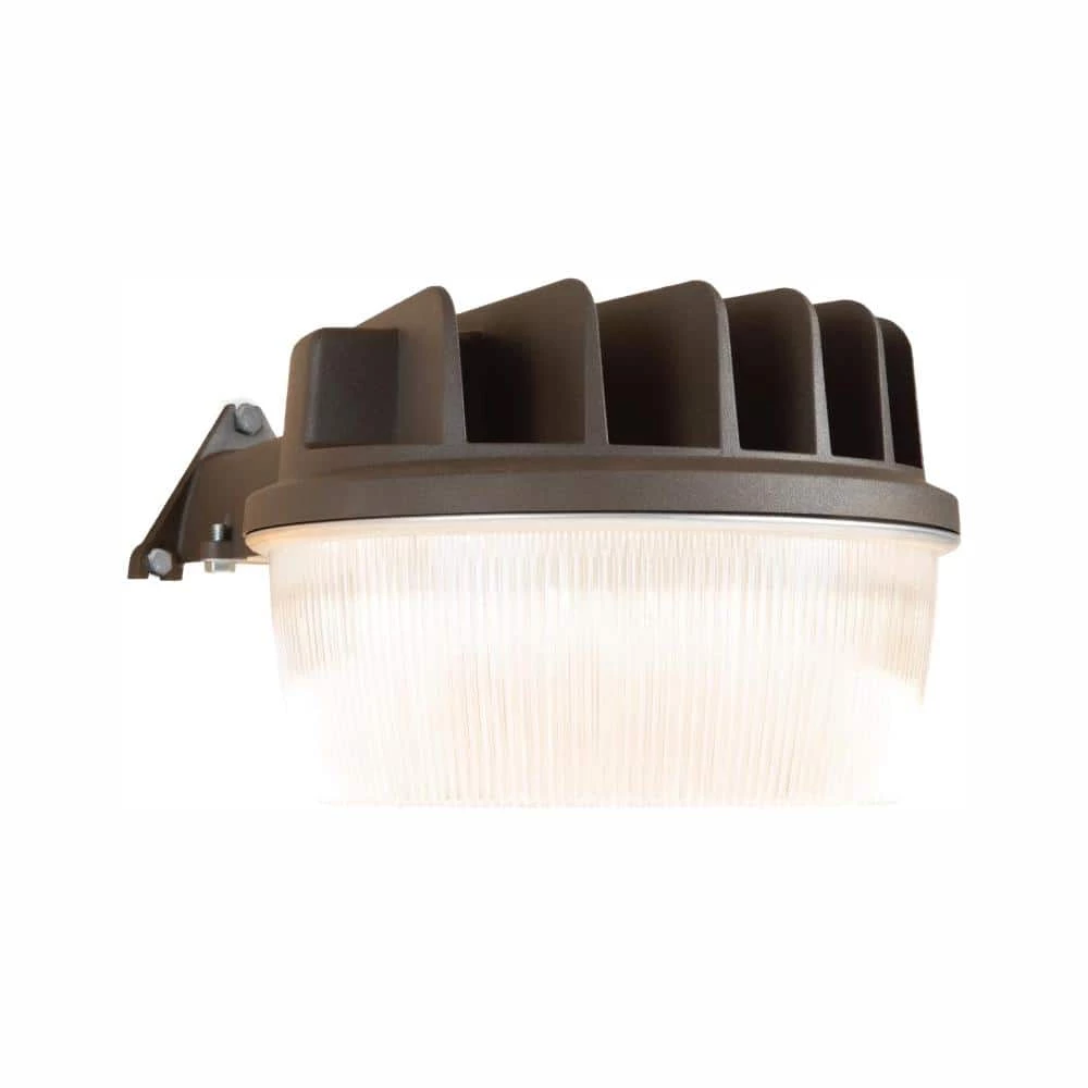 30-Watt Bronze Outdoor Integrated LED Dusk to Dawn Security Area Light with Integral Photocontrol Sensor by Halo 3 30-Watt Bronze Outdoor Integrated LED Dusk to Dawn Security Area Light with Integral Photocontrol Sensor by Halo
