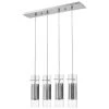 Scope 4-Light Brushed Nickel Pendant Double Glass and Mesh Shades by Trend Lighting 2 Scope 4-Light Brushed Nickel Pendant Double Glass and Mesh Shades by Trend Lighting -Halo Shop brushed nickel trend lighting chandeliers tp4389 64 1000