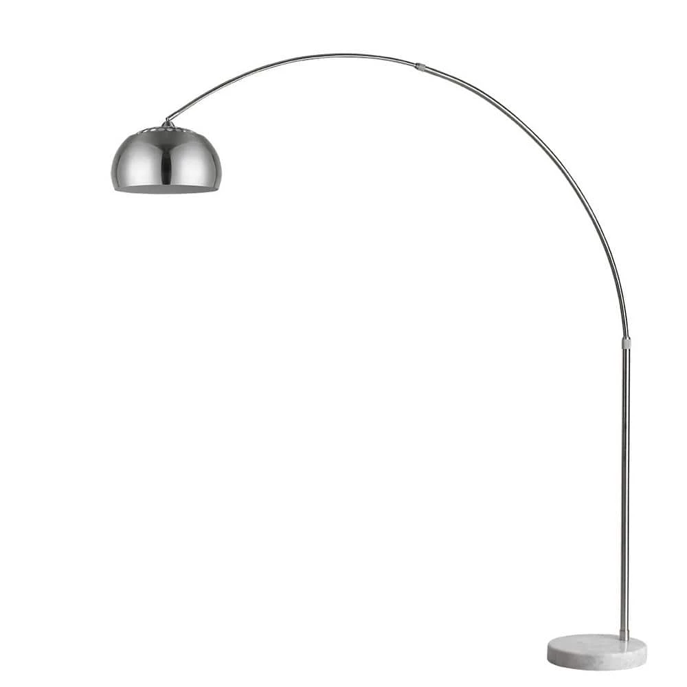 Mid 1-Light Brushed Nickel Adjustable Arc Floor Lamp With Metal Shade (73 in.) by Trend Lighting 3 Mid 1-Light Brushed Nickel Adjustable Arc Floor Lamp With Metal Shade (73 in.) by Trend Lighting