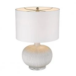 Trend Home 22 in. Cream Ceramic Table Lamp by Trend Lighting
