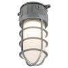 Gray Outdoor Integrated LED Vapor Tight Wall or Ceiling Mount Flood Light by Halo -Halo Shop gray halo flood lights vt1730 64 1000