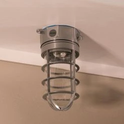 100-Watt Gray Incandescent Outdoor Flush-mount Vapor Tight Light Fixture by Halo -Halo Shop gray halo outdoor flush mount lights vt100g a0 1000