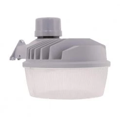 ALS 77-Watt Grey Outdoor Integrated LED Dusk to Dawn Security Area Light with Built-In Photocell, 10000 Lumens, 4000K by Halo