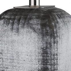 Trend Home 24.75 in. Gray Glass Table Lamp by Trend Lighting -Halo Shop gray trend lighting table lamps tt80158 1f 1000