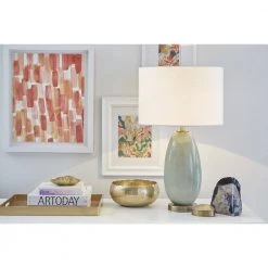 Trend Home 28.5 in. Gray Glass Table Lamp by Trend Lighting -Halo Shop gray trend lighting table lamps tt80167 31 1000