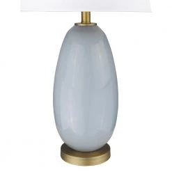 Trend Home 28.5 in. Gray Glass Table Lamp by Trend Lighting -Halo Shop gray trend lighting table lamps tt80167 4f 1000
