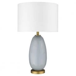 Trend Home 28.5 in. Gray Glass Table Lamp by Trend Lighting