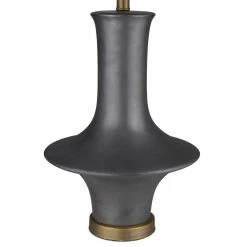 Trend Home 32.25 in. Gray Ceramic Table Lamp by Trend Lighting -Halo Shop gray trend lighting table lamps tt80172 4f 1000