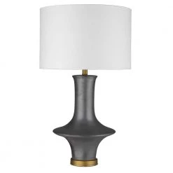 Trend Home 32.25 in. Gray Ceramic Table Lamp by Trend Lighting