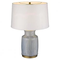 Trend Home 27.25 in. Gray Ceramic Table Lamp by Trend Lighting
