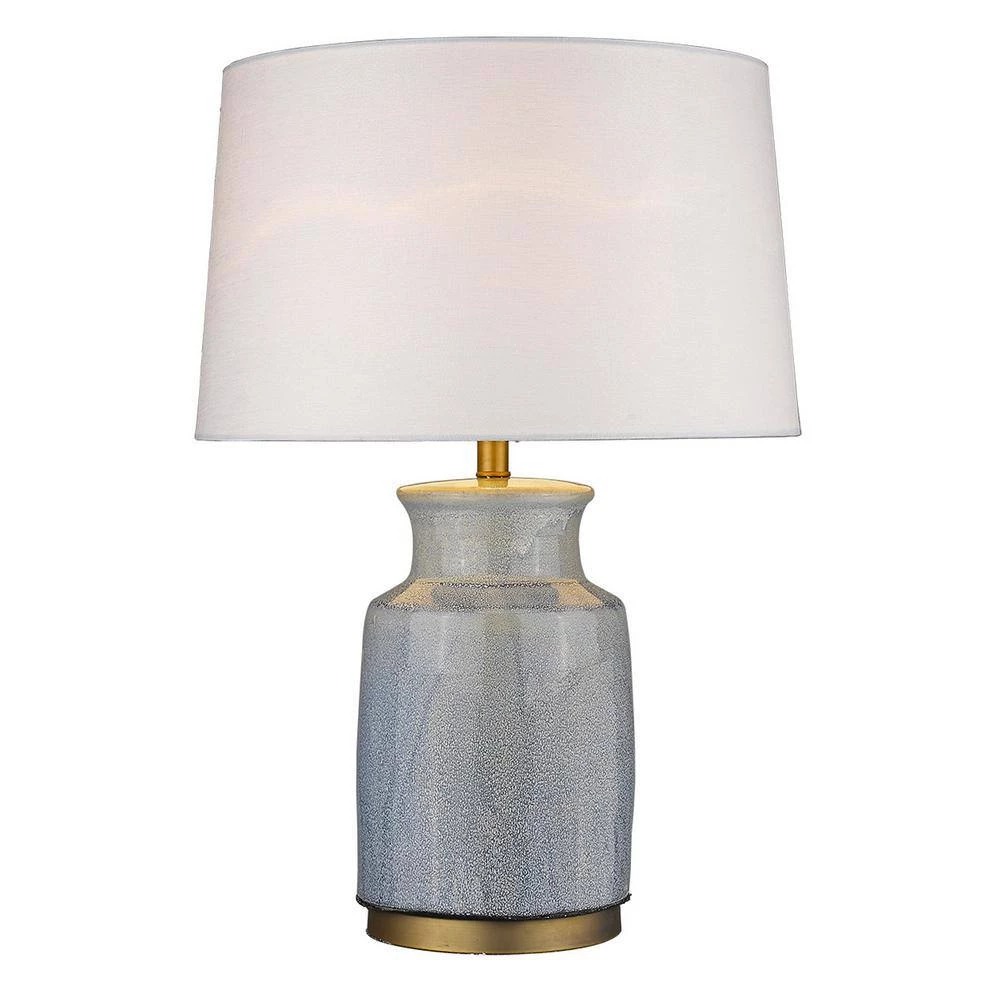 Trend Home 27.25 in. Gray Ceramic Table Lamp by Trend Lighting 4 Trend Home 27.25 in. Gray Ceramic Table Lamp by Trend Lighting - Image 2